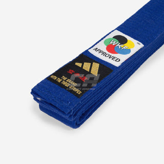 Cinturón Adidas Elite WKF Azul con Kanji