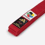 Cinturón Adidas Elite WKF Rojo con Kanji