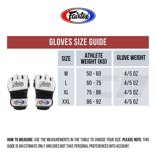 Guantes MMA Fairtex 4 oz FGV17