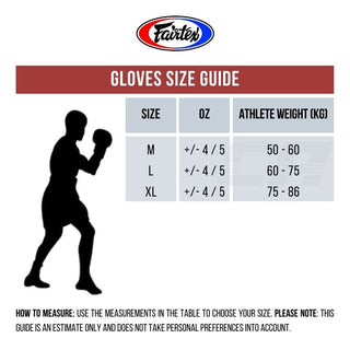 Guantillas de saco Fairtex TGO3 Rojo