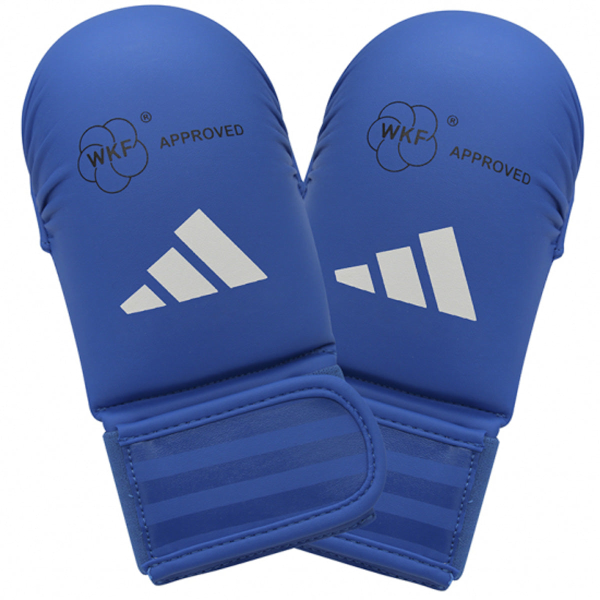 Guantes de Karate Kumite Adidas Rojo y azul homologado WKF sin pulgares