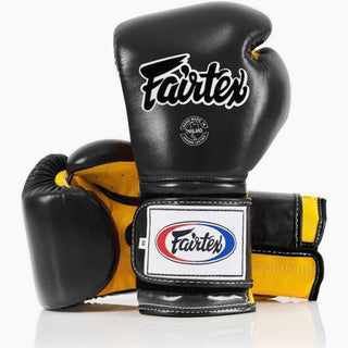 Guantoni Fairtex Mexican Style BGV9 Nero-giallo