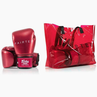 Guantoni Muay Thai Fairtex Metallic BGV22 Rosso