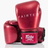 Guantoni Muay Thai Fairtex Metallic BGV22 Rosso