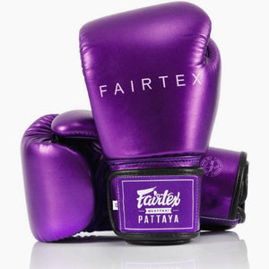 Guantoni Muay Thai Fairtex Metallic BGV22 Viola