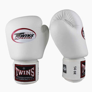 Guantes Muay Thai Twins Special BGVL3 Blanco