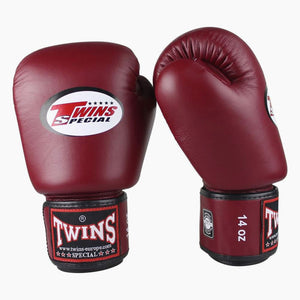 Guantes Muay Thai Twins Special BGVL3 Vino tinto