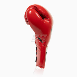 Guantes de boxeo Cleto Reyes Professional CB2 Rojo-Negro con cordones 