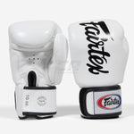 Guantes Muay Thai Fairtex BGV19 Deluxe Blanco