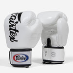 Guantes Muay Thai Fairtex BGV19 Deluxe Blanco