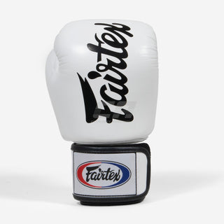 Guantes Muay Thai Fairtex BGV19 Deluxe Blanco