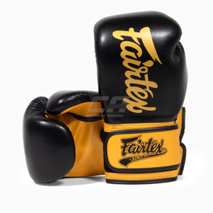 Guantes Muay Thai Fairtex Super Sparring BGV18 Negro-Oro