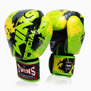 Guantes Muay Thai Twins Special FBGVL3 Candy Verde