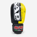 Guantes de boxeo Raptor SAP WAKO Negro-Amarillo