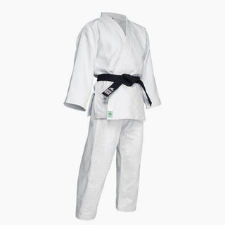 Judogi blanco Adidas J730 Champion III IJF sin rayas