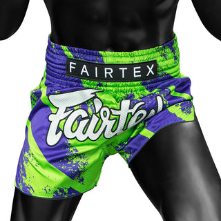 Pantaloncini kick-thai Fairtex BS1928 Street King Verde-Combat Arena