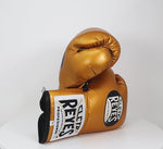 Guantes de boxeo Cleto Reyes CB2 Gold profesional con cordones