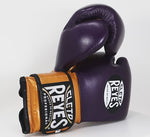 Guantes de boxeo Cleto Reyes Sparring CE6 Morado-Oro