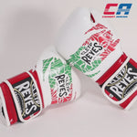 Guantes de boxeo Cleto Reyes Sparring CE6 Blanco-Rojo Mexicano