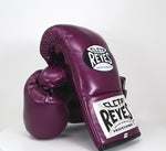 Guantes de boxeo Cleto Reyes Profesional CB2 Morado con cordones