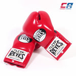 Guantes de boxeo Cleto Reyes Professional CB2 Rojo-Negro con cordones 